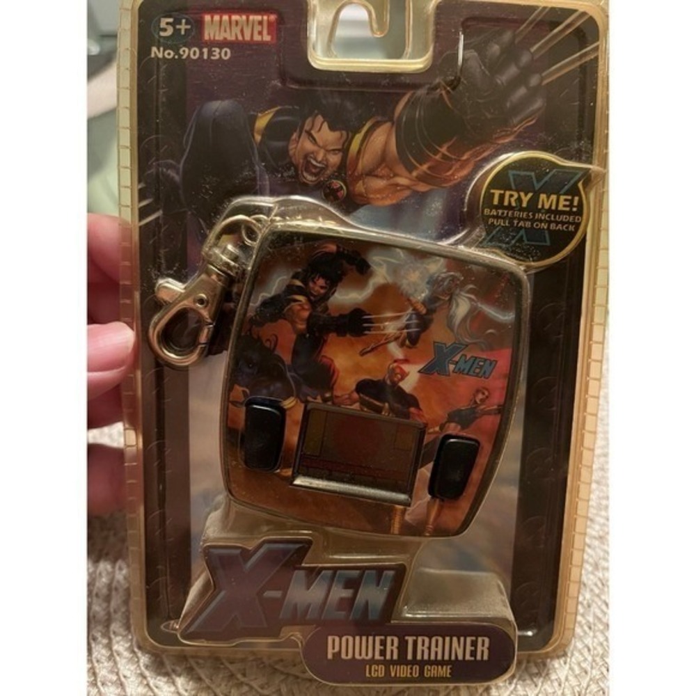 X-Men Wolverine Marvel MCU vintage LCD video game keychain charm new 2005